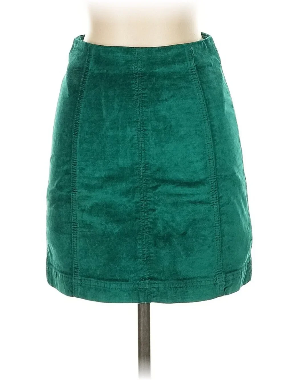 Free People Casual Corduroy Green Skirt Size 0